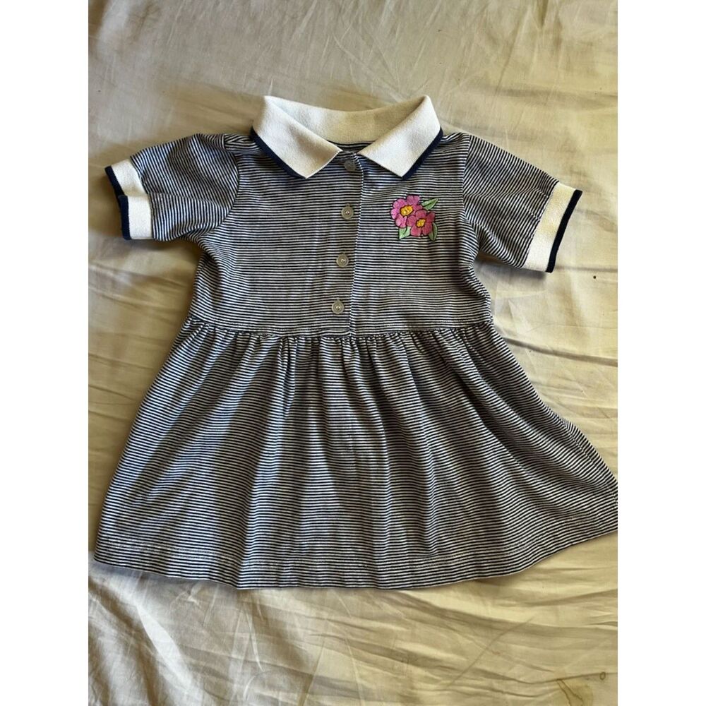 Vintage preppy new england classic childhood 2t sailor dress